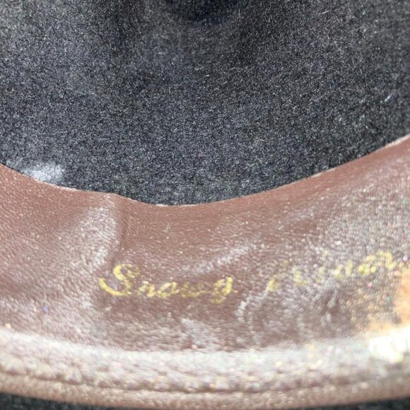 Akubra black "Snowy River" pure fur felt hat - size 58 - Picture 5 of 7